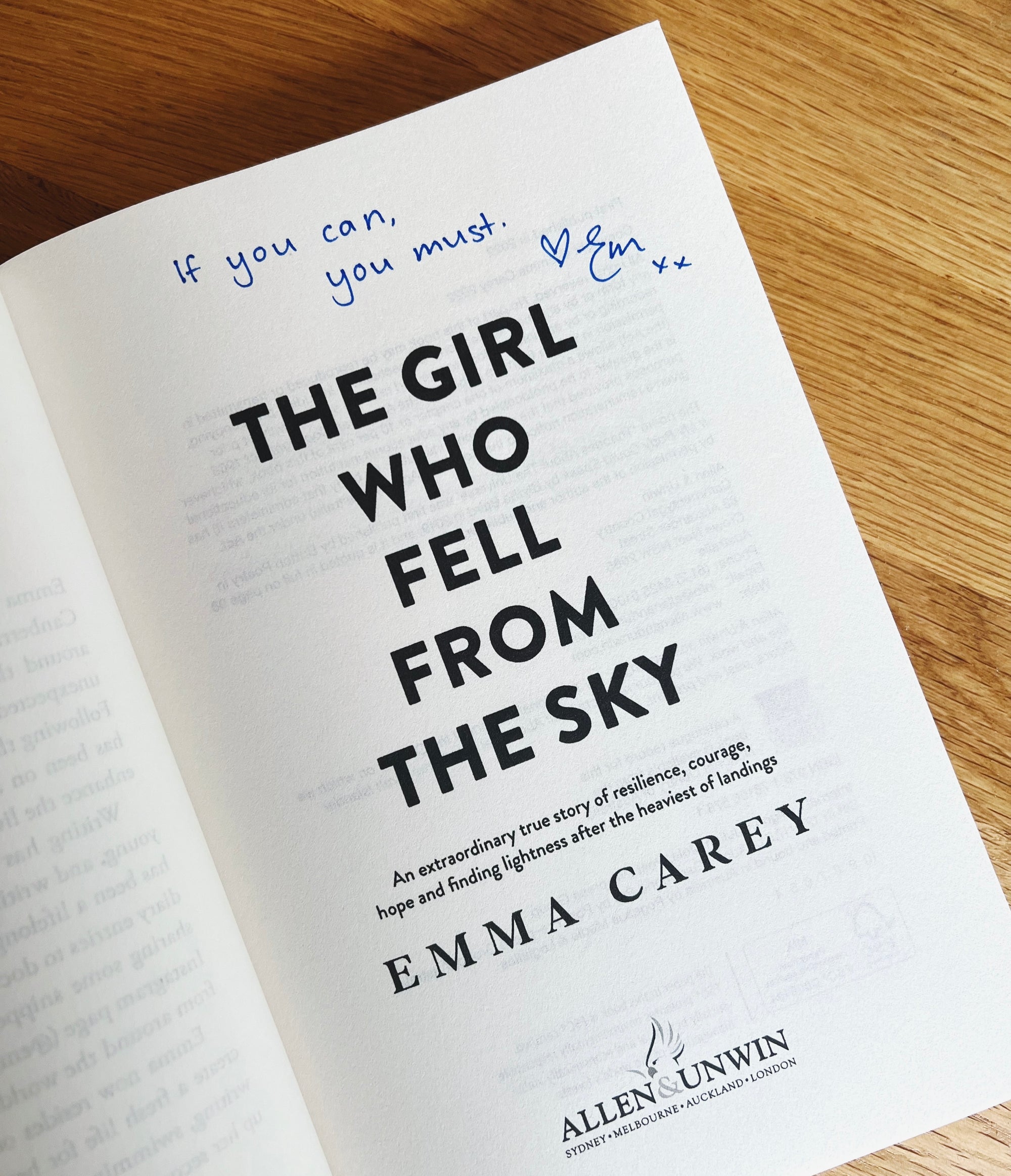 The Girl Who Fell From The Sky